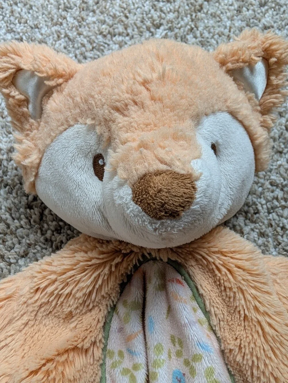 Douglas Baby Plush Fox Lovey Soother Blanket- Tan Comfort Toy